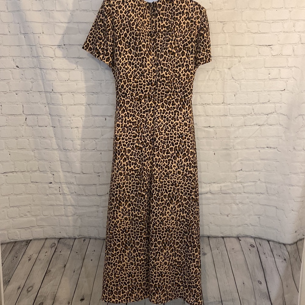 Vintage Dani Michaels animal print front knit maxi dress - Picture 6 of 8